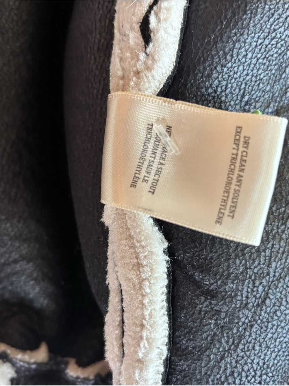 Blank NYC Cream & Black Teddy Aviator Jacket - Picture 11 of 12